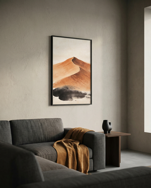 Minimalist living room wall art | Rise print | Far Collection | Instant digital download