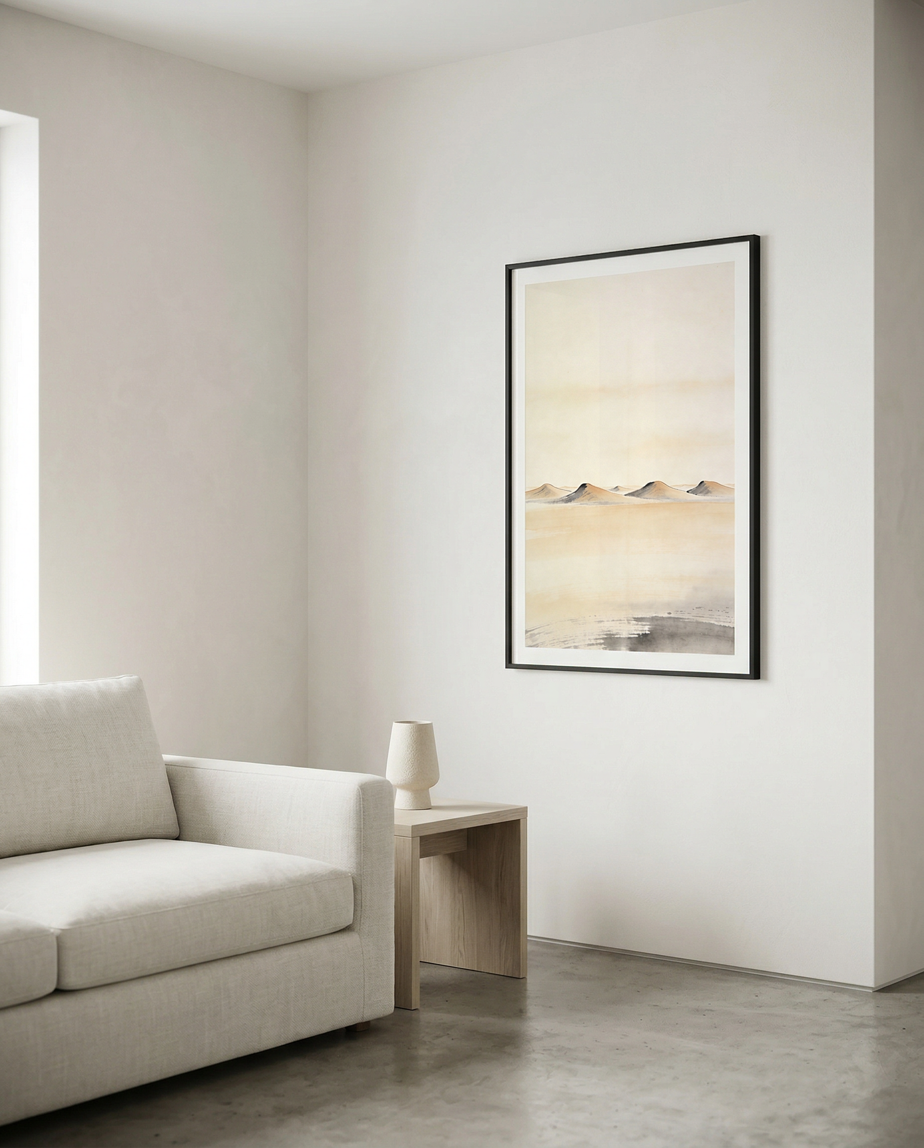 Minimalist living room wall art | Plain print | Far Collection | Instant digital download