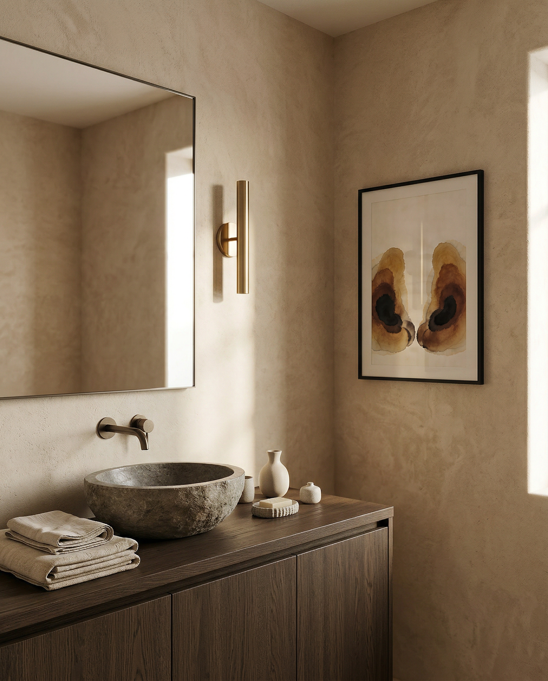 Minimalist bathroom wall art | Under print | Still Water Collection | Instant digital download